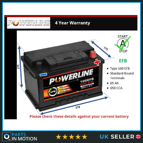 Efb battery fits ford - efb,