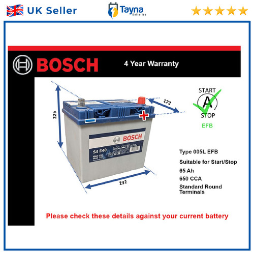 Efb car battery - battery, fits