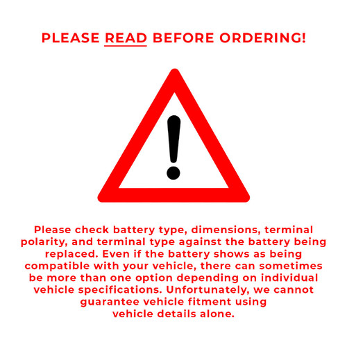 Agm car battery fits mini - car,