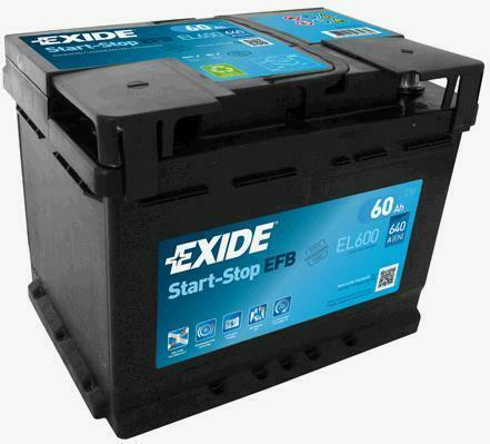 Exide el600 stop start 12v - stop,