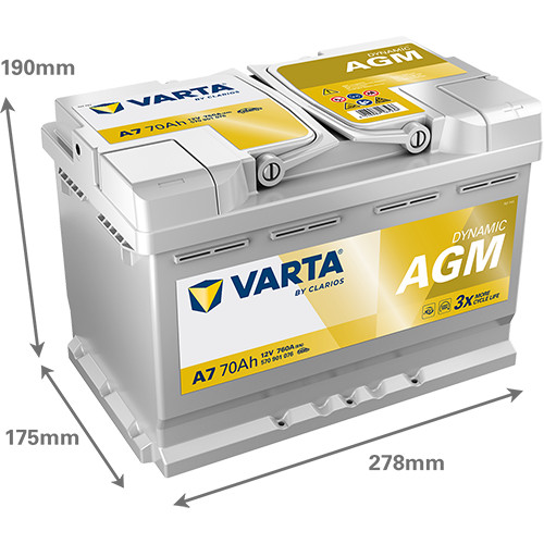 Varta agm stop start - agm, car
