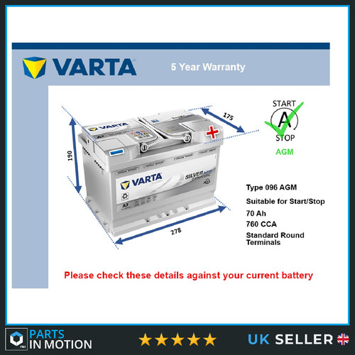 Agm car battery - car, nissan